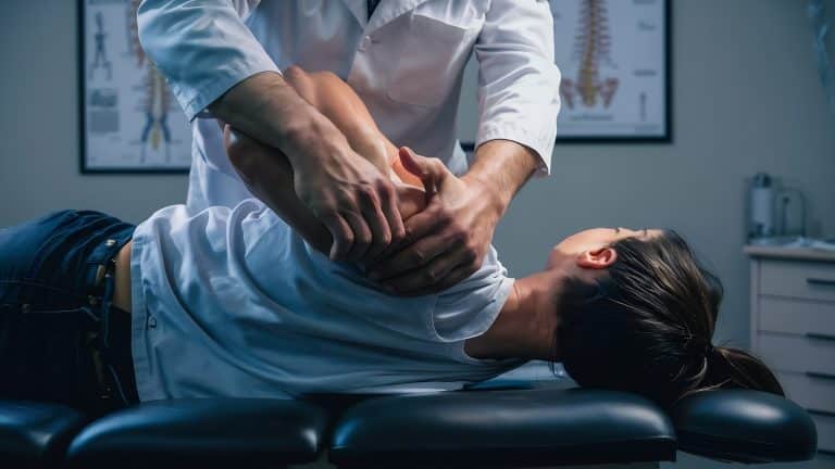 chiropractor-checking-spine